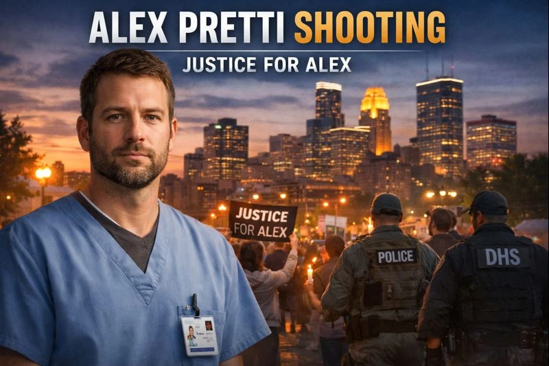 Alex Pretti, a 37‑year‑old ICU nurse, honored at a candlelight vigil in Minneapolis after being shot by federal agents during a protest against immigration enforcement.